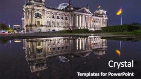  Presentation with parliament - Presentation theme consisting of cool mountain stream flowing background and a  colored foreground.