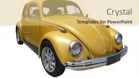  Presentation with 1970 - Slide set with volkswagon-1500-1970 background and a yellow colored foreground