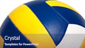  Presentation with sport - Amazing slides having volleyball basketball - modern sport ball backdrop and a navy blue colored foreground