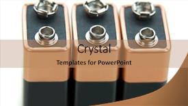  Presentation with volt - Cool new PPT layouts with volts - three nine volt batteries isolated backdrop and a coral colored foreground