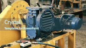  Presentation with equipment - Cool new slides with volumetric - modern equipment in shop backdrop and a  colored foreground