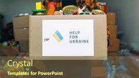  Presentation with volunteer - Slide deck consisting of volunteer-packing-the-bag background and a tawny brown colored foreground