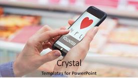  Presentation with shape heart - PPT layouts having volunteer text with heart shape background and a coral colored foreground