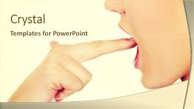  Presentation with vomiting - Cool new slide set with vomit - woman provoke vomiting by putting backdrop and a white colored foreground