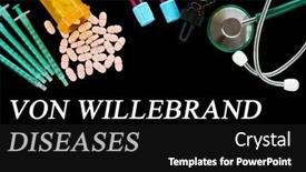  Presentation with medical pills - Slide set consisting of von-willebrand-diseases-text background and a black colored foreground