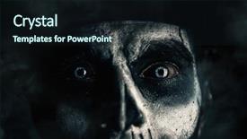  Presentation with top hat - Beautiful slides featuring voodoo - close-up portrait of a man backdrop and a wine colored foreground