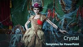  Presentation with old young - PPT layouts enhanced with voodoo-religion-a-beautiful background and a tawny brown colored foreground