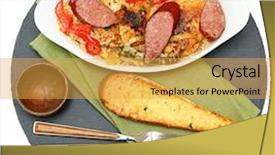  Presentation with cajun - Beautiful slide set featuring voodoo spicy cajun chicken backdrop and a yellow colored foreground