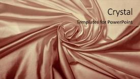  Presentation with silk - Audience pleasing slide deck consisting of vortex - abstract broun chocolate silk fabric backdrop and a coral colored foreground