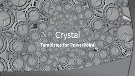  Presentation with 3d illustration abstract concept - Presentation with vortex - endless clock abstract clock concept background and a gray colored foreground