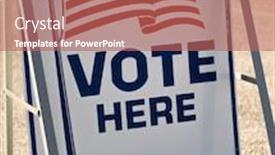  Presentation with parking lot - Audience pleasing slides consisting of vote-here-sign backdrop and a coral colored foreground