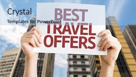  Presentation with best of luck - Theme enhanced with voyage voyage d affaires - best travel offers card background and a light blue colored foreground