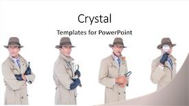  Presentation with detective - Amazing PPT theme having voyeur - digital composite of detective collection backdrop and a  colored foreground