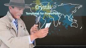  Presentation with wall paint - Colorful PPT layouts enhanced with voyeur - digital composite of detective looking backdrop and a ocean colored foreground