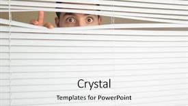  Presentation with eyes - Audience pleasing slides consisting of happy dating couple hugging on a bench in a parisian park backdrop and a coral colored foreground