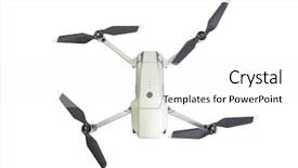  Presentation with camera drone - Presentation with voyeurism - camera drone isolate on white background and a white colored foreground