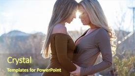  Presentation with friends - Presentation featuring voyeurism - two friends enjoying each others background and a tawny brown colored foreground