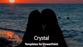  Presentation with friends - Presentation theme featuring voyeurism - two friends enjoying each others background and a black colored foreground