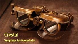  Presentation with geography old nautical vintage world - Presentation theme featuring voyeurism - vintage opera glasses binoculars background and a tawny brown colored foreground