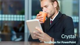  Presentation with how to computer - Beautiful theme featuring vpn - businessman using his tablet computer backdrop and a wine colored foreground