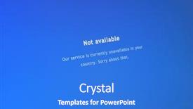  Presentation with saying - Slide deck enhanced with vpn - computer screen shows a message background and a cobalt blue colored foreground