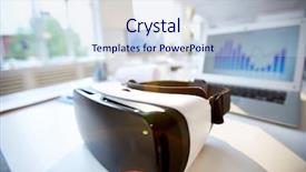  Presentation with flare - Cool new theme with vr - close-up shot of vr headset backdrop and a lemonade colored foreground