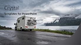  Presentation with caravan - Amazing theme having vr-caravan-car-travels backdrop and a light blue colored foreground