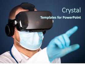 Vr Medicine Doctor Using Virtual PPT template 17 | CrystalGraphics