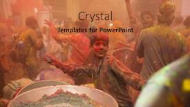  Presentation with holi - Cool new slide set with vrindavan-india-march-21-2016 backdrop and a coral colored foreground