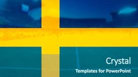  Presentation with double exposure of business people - Beautiful slide set featuring russia vs - football fans supporting sweden backdrop and a ocean colored foreground