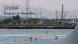  Presentation with heavy industry - Presentation consisting of vs environment - heavy industry factory background and a light gray colored foreground