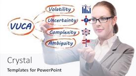  Presentation with ambiguity - Presentation consisting of vuca-concept-volatility-uncertainty-complexity background and a white colored foreground