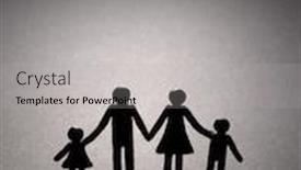  Presentation with family ties - PPT theme having vulnerability-of-a-traditional-family background and a light gray colored foreground