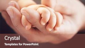  Presentation with black baby - Audience pleasing PPT layouts consisting of vulnerable - closeup of a baby holding backdrop and a coral colored foreground