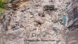  Presentation with rocky - Theme having vuoksa-river-and-rocky-canyon background and a light gray colored foreground