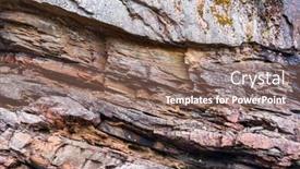  Presentation with rocky - Audience pleasing presentation consisting of vuoksa-river-and-rocky-canyon backdrop and a violet colored foreground