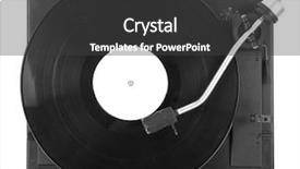  Presentation with vinyl record - Audience pleasing slide set consisting of collector pours the berries backdrop and a soft green colored foreground