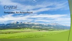  Presentation with high tech grilling - Presentation design featuring vysoke-tatry-high-tatras-slovakia background and a light blue colored foreground