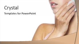  Presentation with close up of young girls - Amazing slides having w - closeup portrait of attractive young backdrop and a white colored foreground