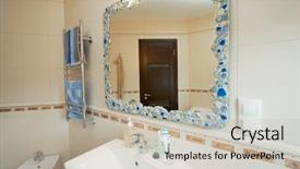  Presentation with mirror reflection - Audience pleasing slide deck consisting of w hotel - reflection of a door backdrop and a soft green colored foreground