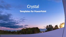  Presentation with seattle - Beautiful PPT theme featuring wa - highway in sunset near seattle backdrop and a  colored foreground