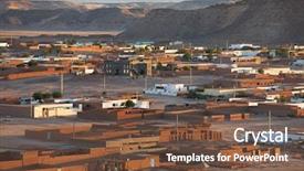  Presentation with africa - Theme enhanced with wadi halfa city in sudan background and a tawny brown colored foreground