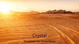  Presentation with road light - Amazing presentation theme having wadi rum desert jordan detail backdrop and a gold colored foreground