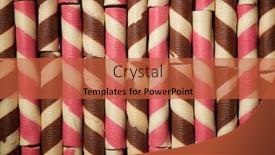  Presentation with wafer - Amazing PPT layouts having wafer-rolls-on-a-stone backdrop and a red colored foreground