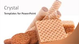  Presentation with waffles - Cool new presentation with wafers-or-honeycomb-waffles-isolated backdrop and a white colored foreground