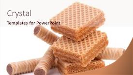  Presentation with wafers - Slide set enhanced with wafers-or-honeycomb-waffles-isolated background and a lemonade colored foreground