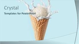  Presentation with sweet corn - Presentation theme consisting of waffle-corn-of-fresh-natural background and a cool aqua colored foreground