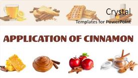  Presentation with mobile gps application - Beautiful slides featuring waffle roll - collage with ideas for application backdrop and a lemonade colored foreground