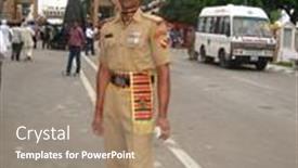  Presentation with pakistan - PPT layouts having wagah-india-july-31-guard background and a coral colored foreground