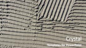  Presentation with golden revetment wall putty high - Cool new slides with wage hour - putty a tiler backdrop and a gray colored foreground